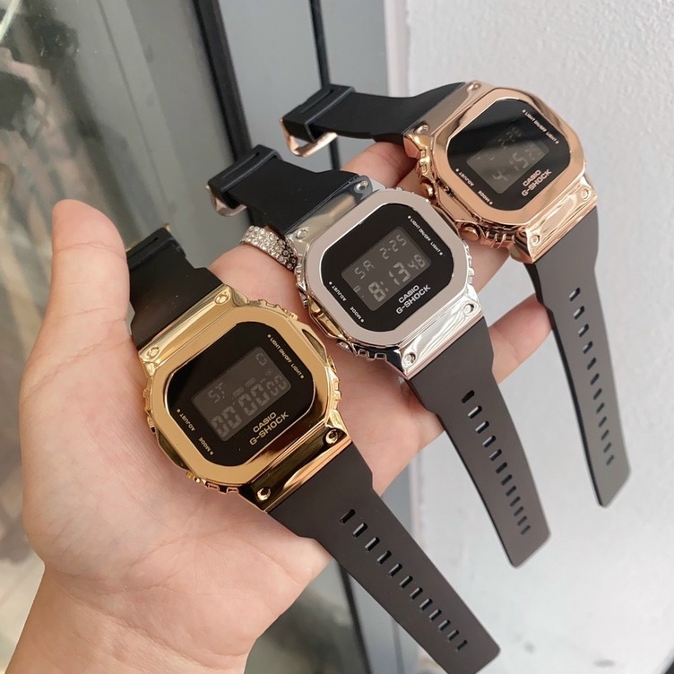 Đồng hồ nam, đồng hồ nữ G.Uni411 dáng Vuông 2 size khác nhau, điện tử full chức năng | BigBuy360 - bigbuy360.vn