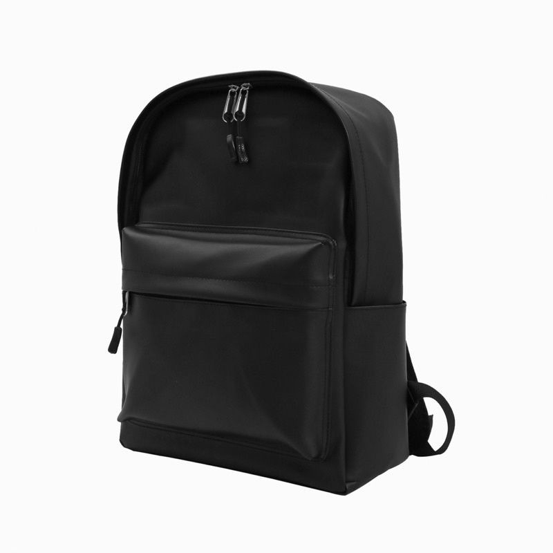 Balo da đen unisex siêu nhẹ, chống thấm nước, kiểu dáng basic phù hợp với cả nam và nữ - novstore