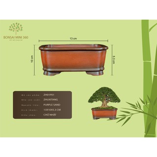 CHẬU BONSAI MINI * Gốm Purple Sand (Mẫu 01)