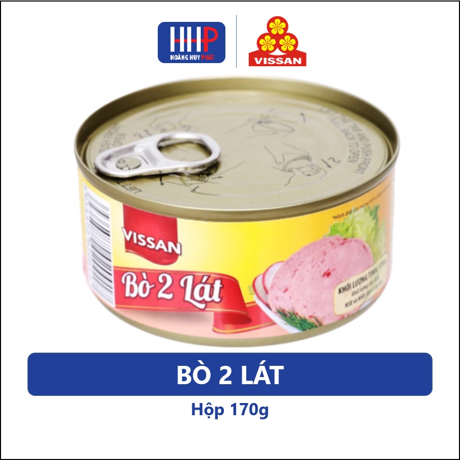 Date mới nhất 2024 - Bò 2 Lát Vissan Hộp 170G