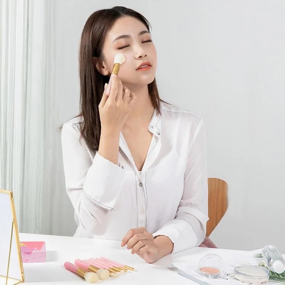 Set 5 Cọ Trang Điểm Phấn Mắt / Kem Nền / Má Hồng Làm Đẹp Tiện Dụng