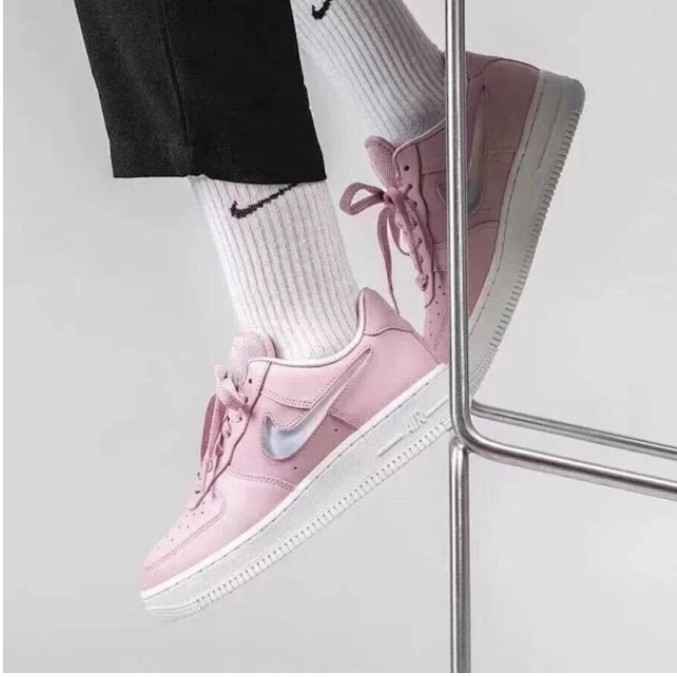 Giày sneaker air force 1 AF1 nữ thần hồng jelly powder gradient low help board tên AH6827-500