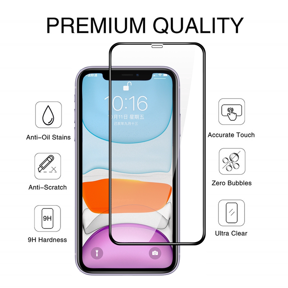 Kính Cường Lực Bảo Vệ Màn Hình Cho Iphone 11 Pro Max X Xr Xs Max 8 7 6 6s Plus