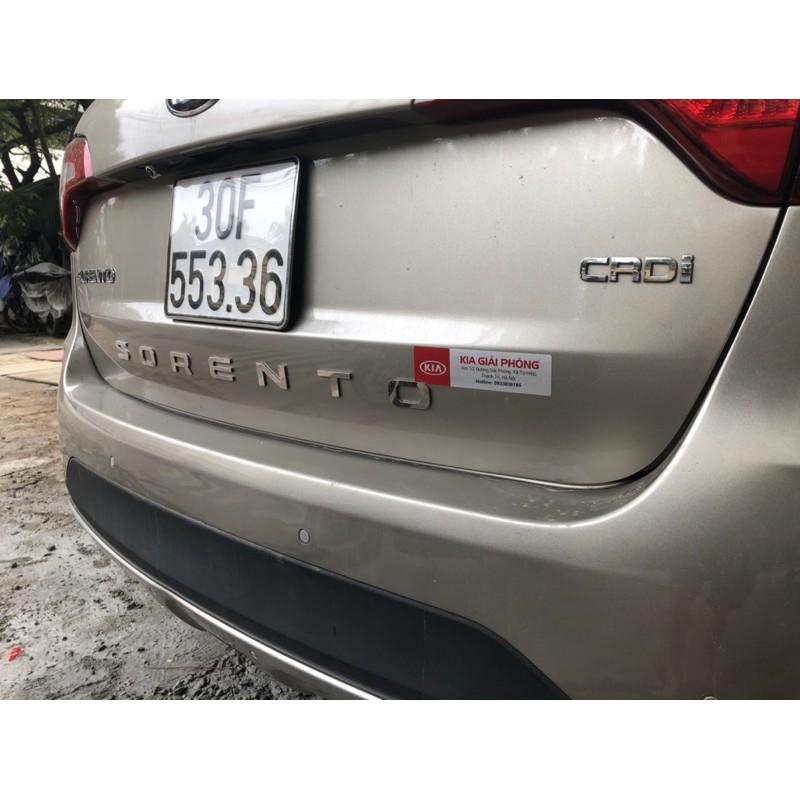 Tem chữ nổi Sorento inox 304  2mm