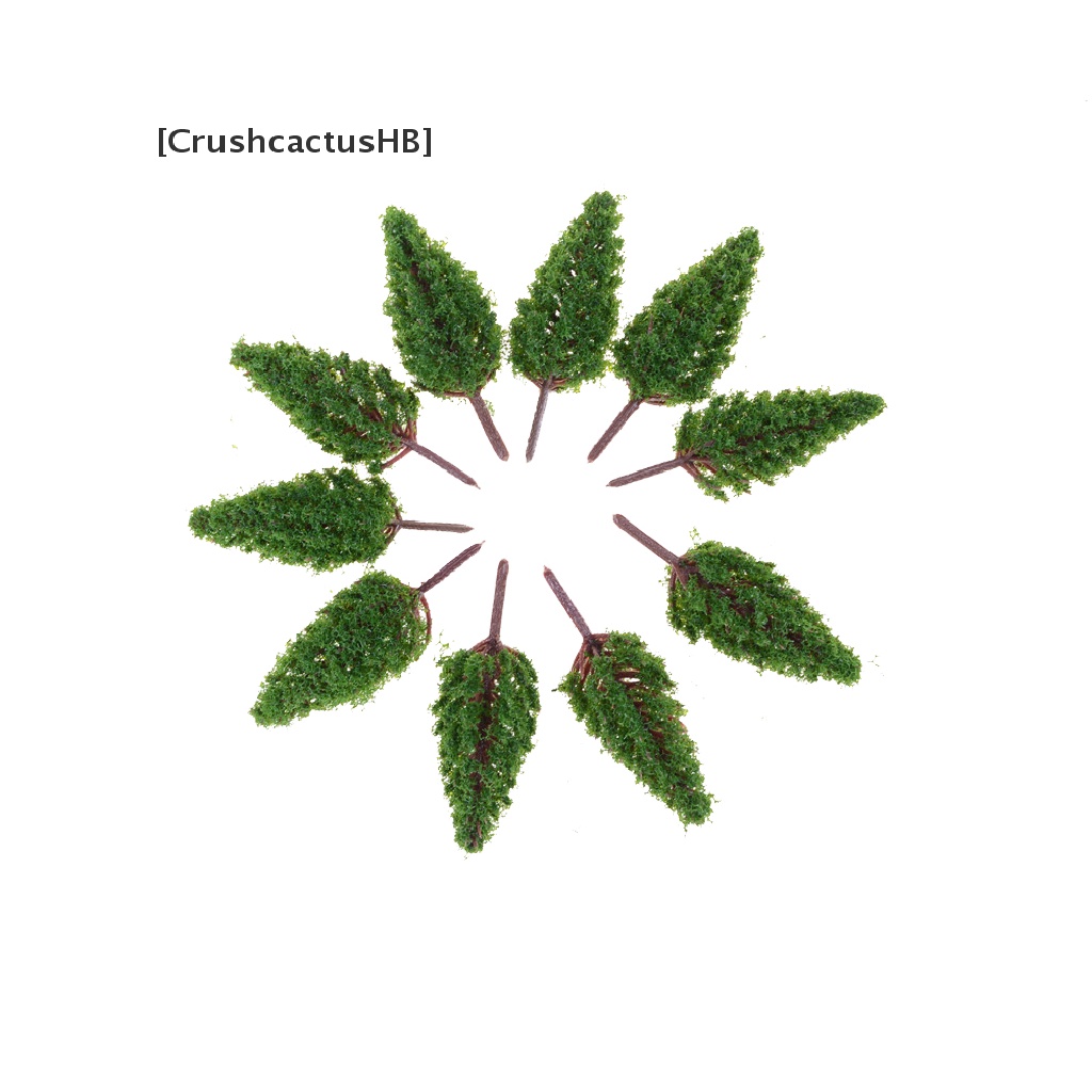 Set 10 Mô Hình Cây Nhựa 68mm Dùng Trang Trí Tiểu Cảnh