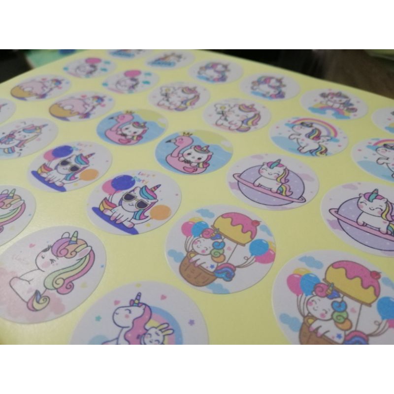 🔥30 hình dán sticker hình UNICORN 🔥