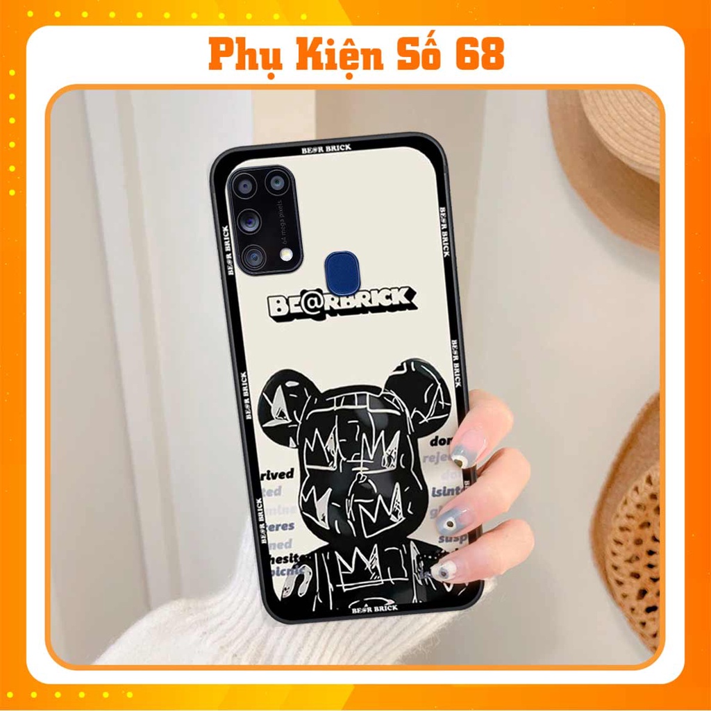Ốp lưng điện thoại Samsung M31 elegant, gấu be@rbrick cao cấp, vỏ ốp rẻ đẹp