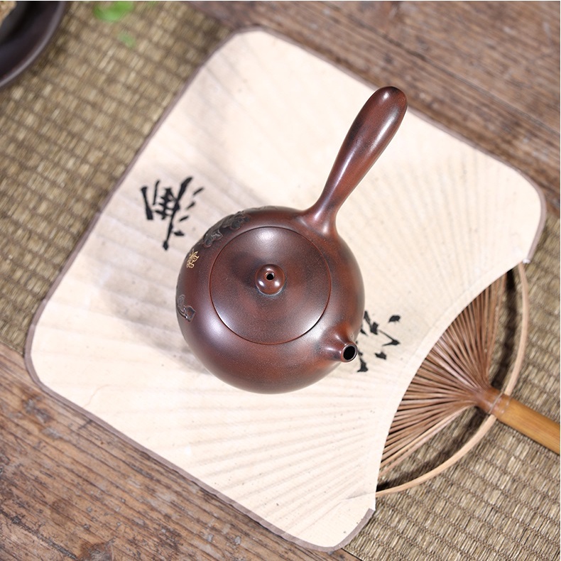 Ấm Tử Nê Khâm Châu Đường Vũ Tây Thi Khắc Hoa Mẫu Đơn 230 ml