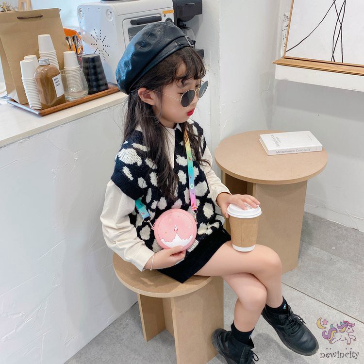 Túi đeo chéo tạo hình bánh Donut đáng yêu dành cho em bé