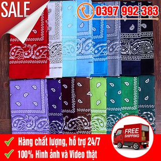 Khăn bandana streetwear siêu nhiều màu - rẻ vô địch 55x55 cm