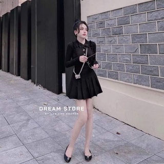 Set áo tiểu thư + váy xếp ly