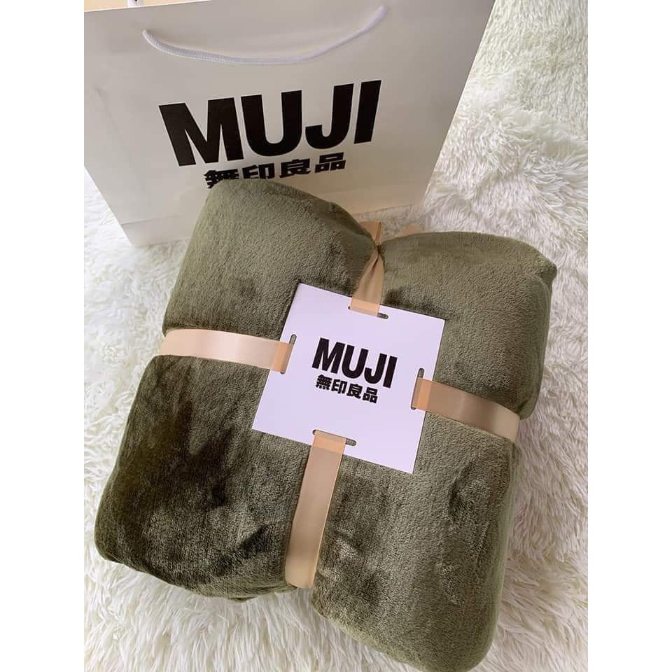 Chăn Lông Thỏ Muji blanket 2020 (ảnh thật)