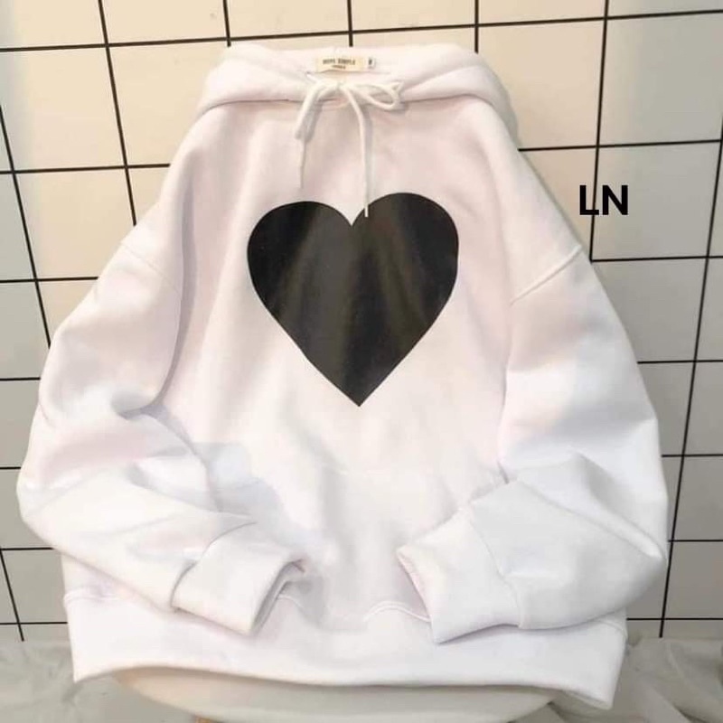 Áo hoodie trái tim to DA6