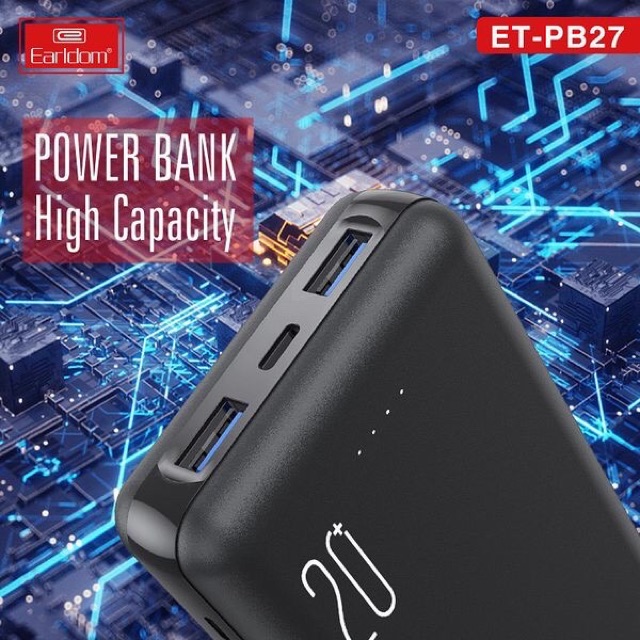 Sạc Dự Phòng 20.000mAh Earldom PB-27