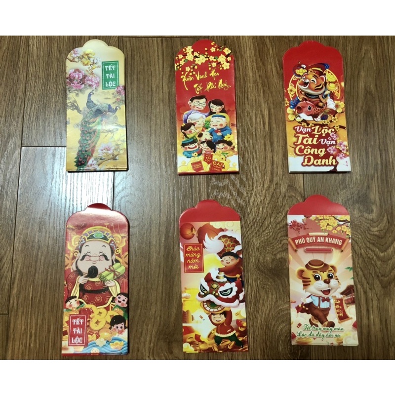 Set combo 10 bao lì xì 2022 đẹp giá gốc
