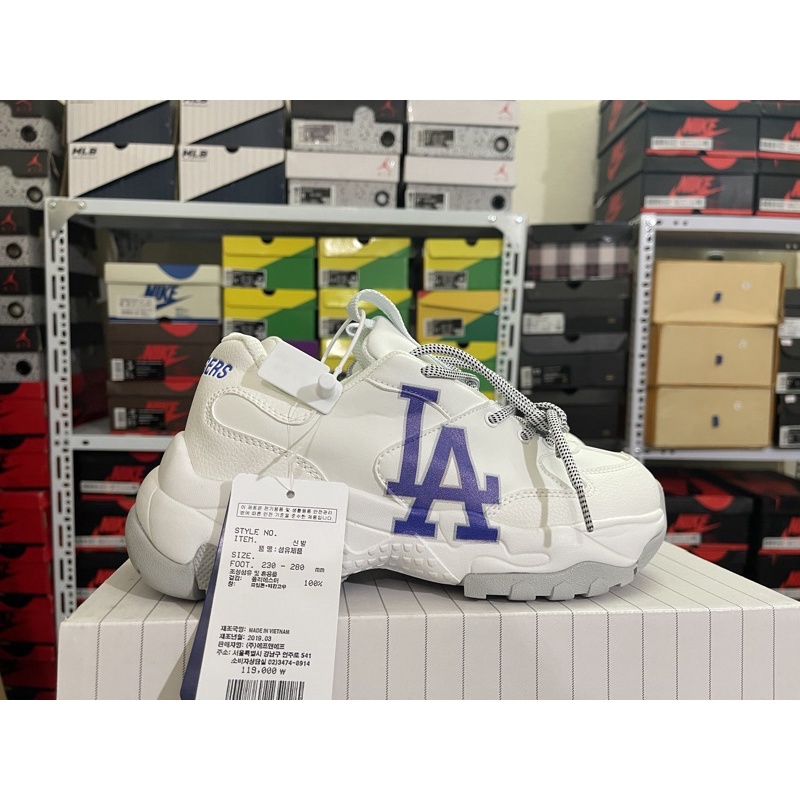 giày bóng chày MLB đế xanh LA | giày Big Ball bản cao cấp