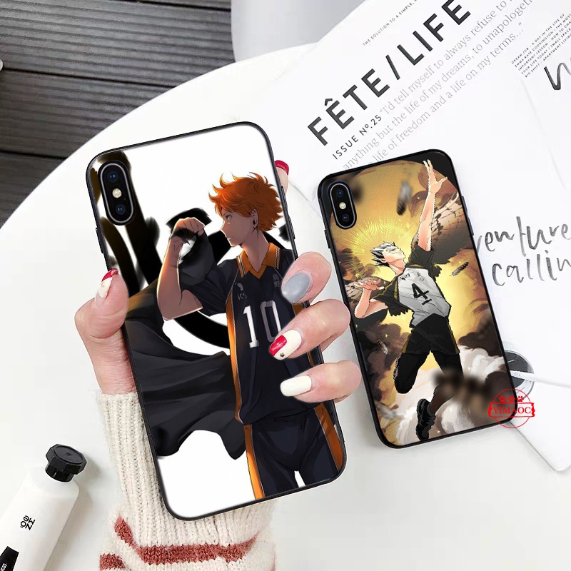 Ốp Điện Thoại TPU Dẻo Họa Tiết Hoạt Hình Haikyuu Cho iPhone 6 6S 7 8 Plus X XS XR 11 Pro Max 24TY