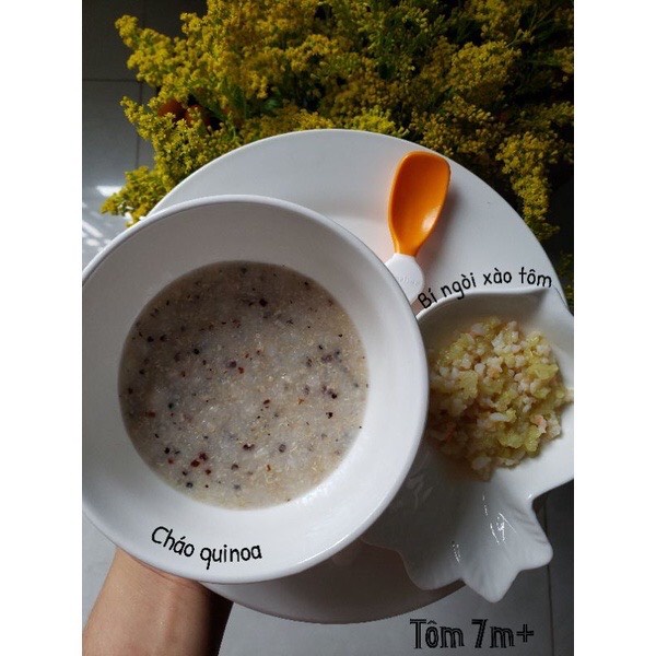 Hạt quinoa diêm mạch hữu cơ Amavie trắng và quinoa hữu cơ Amvie 3 màu dành cho bé ăn dặm