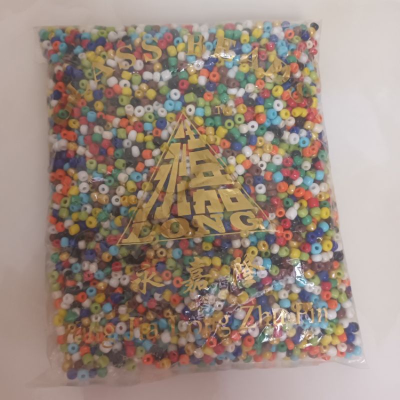 túi 100g hạt nhựa dẹt 3li làm handmade nhiều màu