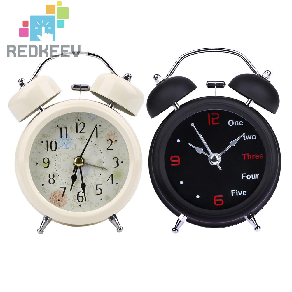 Đồng Hồ Báo Thức Hai Chuông Để Bàn Phong Cách Retro Thời Trang