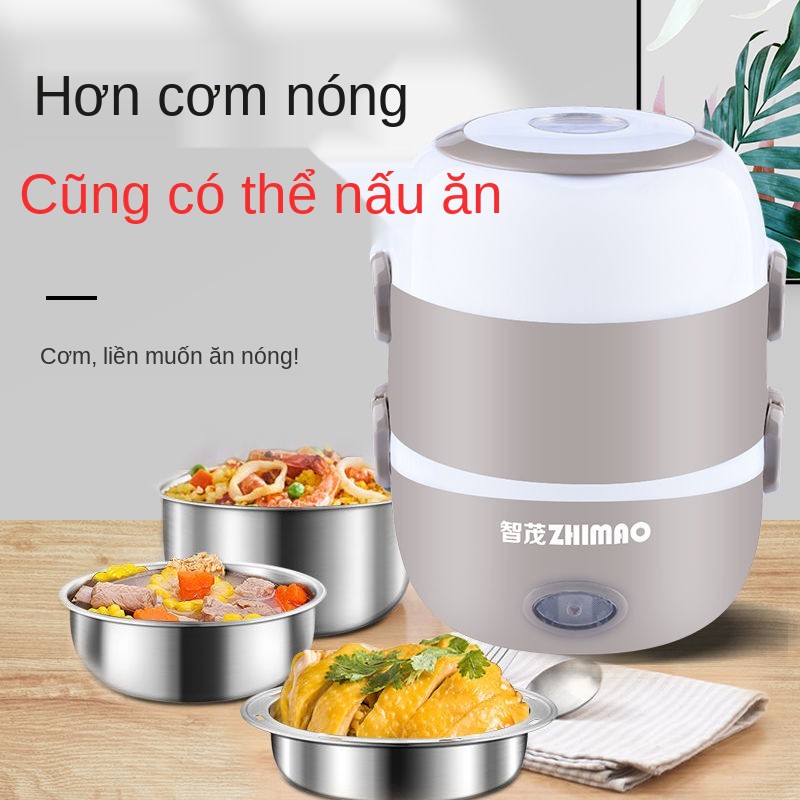 Hộp cơm cắm điện hai hoặc ba lớp có thể cách nhiệt nhân viên văn phòng tự hâm nóng sinh Nồi mini