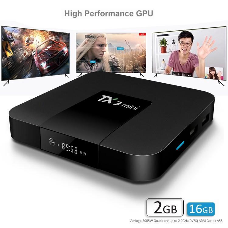 Đầu TV Box TX3 Mini Android 7.1 2GB 16GB S905W OTT 4K KD17.3 chất lượng cao kèm phụ kiện