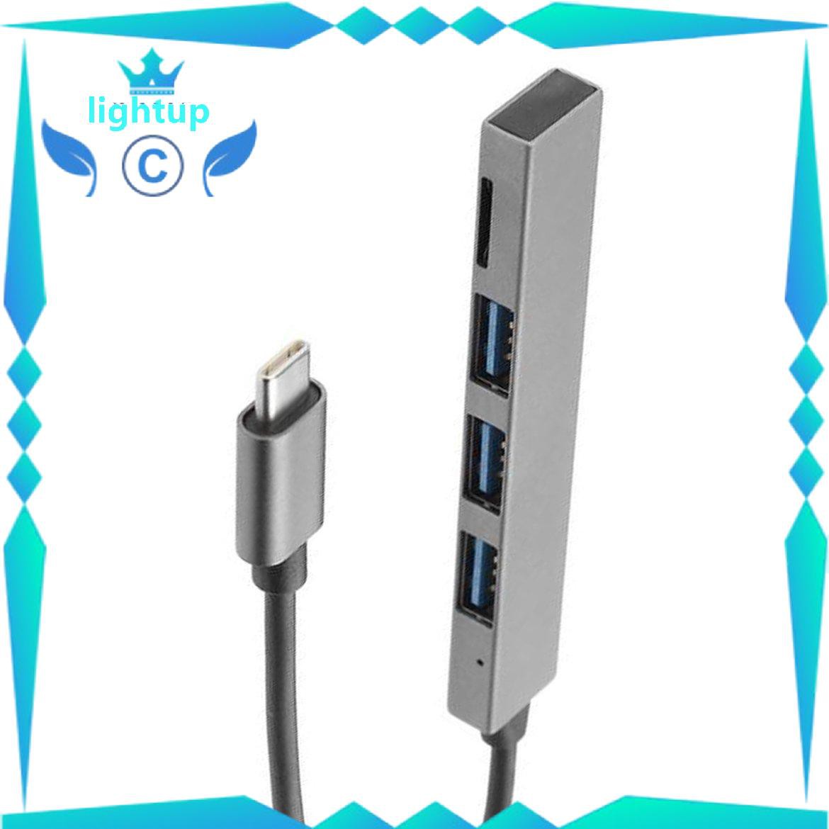 Bộ Chia 4 Trong 1 Usb 3.1 Type-C Sang Usb 3.0 Hub Có Khe Đọc Thẻ Tf Cho Macbook