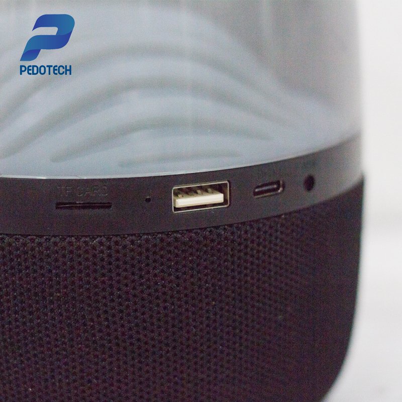 Loa bluetooth có đèn led Glass Smart 3 Pedotech, âm thanh hay LED 10 chế độ kết nối điện thoại, máy tính, đài FM BH 6th