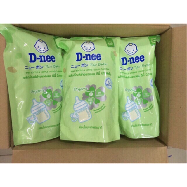 COMBO 3 Túi Nước Rửa Bình Sữa Dnee 600ml