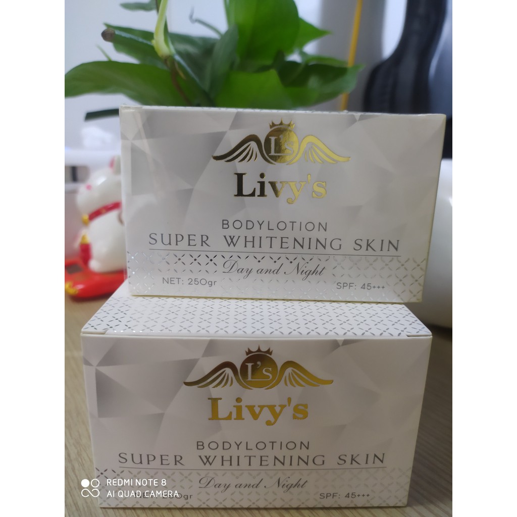 KEM BODY LIVY'S TRẮNG THÁI LAN "CHÍNH HÃNG" 250gr - Hương Nước Hoa Dịu Nhẹ -  Trắng không tì vết