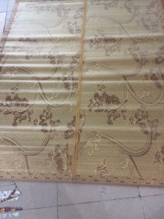 Chiếu trúc tăm đế lụa gấp loại đẹp