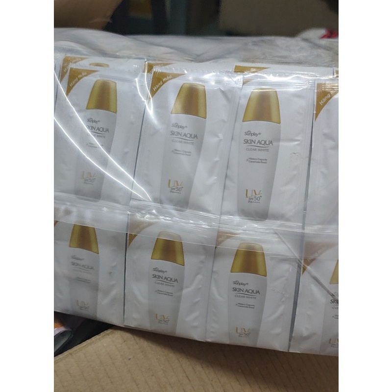 Kem Chống Nắng Nâng Tone Skin Aqua Tone Up/Sunplay skin aqua clear white 7g
