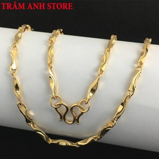 Dây chuyền xoắn nam mạ vàng 18k sang trọng 2018