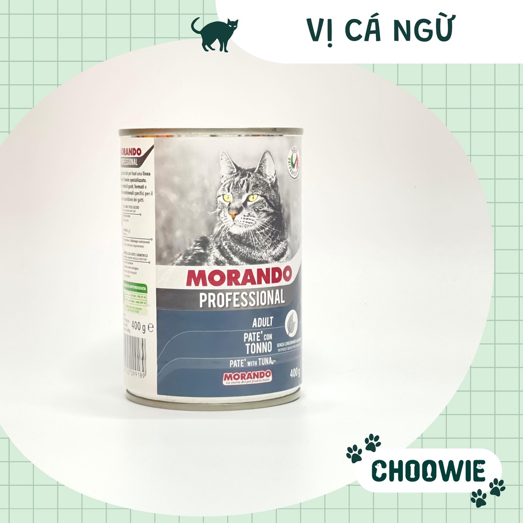 Pate Morando cho mèo 400 gram Nhiều hương vị thơm ngon Choowie Pet Shop