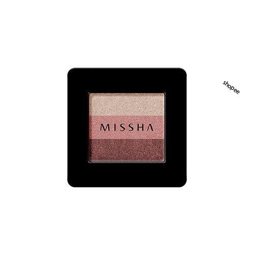 Phấn Mắt 3 màu  Missha Triple Shadow No.6 Marsala Red