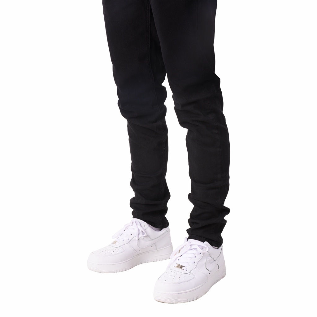 Quần Skinny Jeans Nam FNOS Streetwear Màu Đen Trơn ESSENTIAL JEANS - Local Brand Chính Hãng