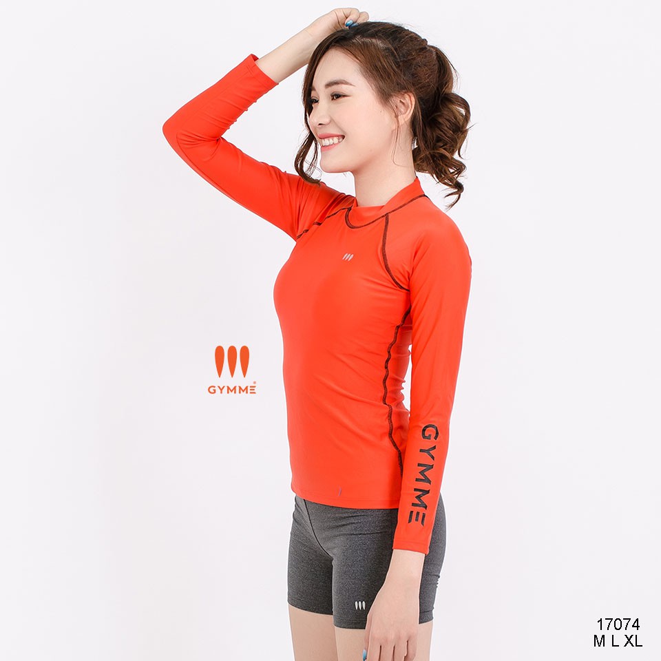 Áo bơi đi biển bikini nữ GYMME tay dài, viền chỉ nổi - 17074