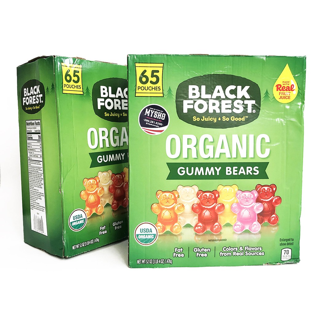Kẹo dẻo Organic Gummy Bear - Trái cây tự nhiên
