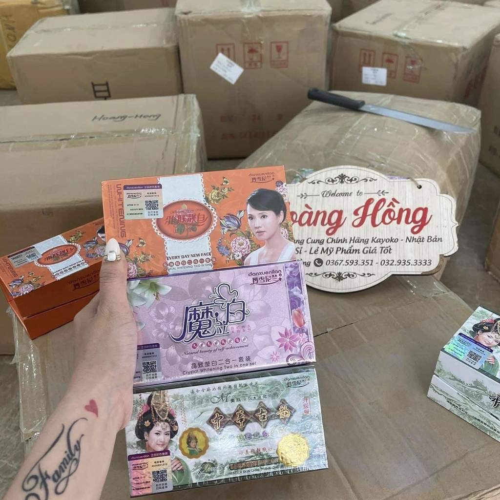 Bộ đôi Ngày Đêm Hoàng Cung Hồng Chính Hãng Dưỡng Trắng Chuyên Sâu