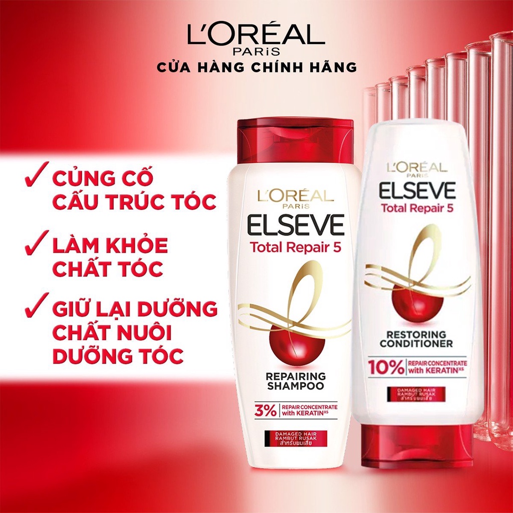 Loreal Dầu xả Elseve Total Repair 5 Repairing Conditioner 280ml