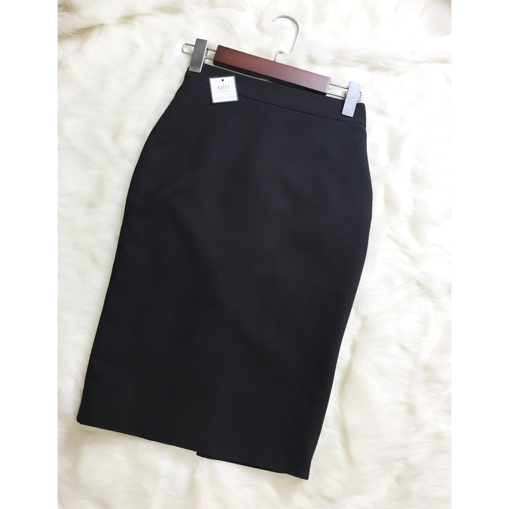 Chân Váy Bút Chì 💖𝑭𝒓𝒆𝒆𝒔𝒉𝒊𝒑💖 Chân Váy Công Sở Đen Xẻ Trước + Xẻ Sau | BigBuy360 - bigbuy360.vn