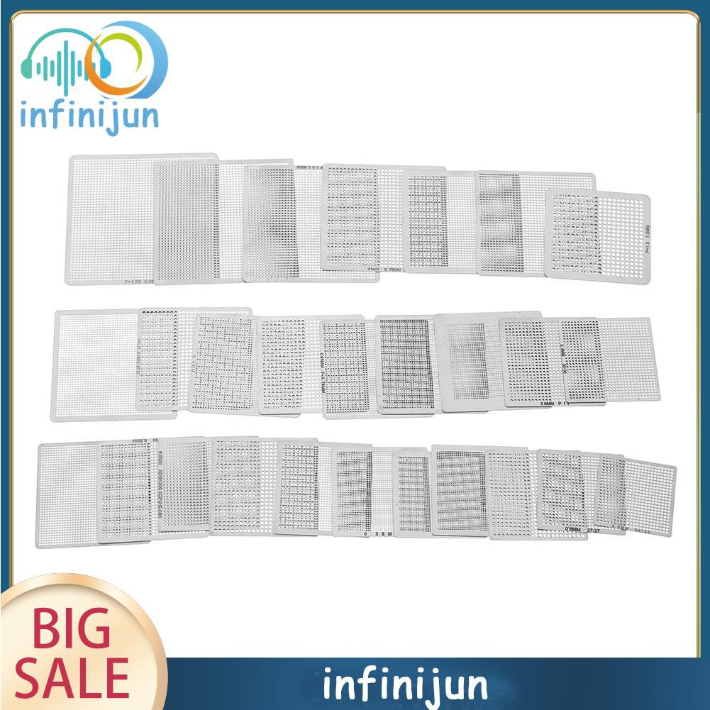 Set 27 Tấm Khuôn Dập Nóng Bga Chuyên Dụng Cho Máy Tính