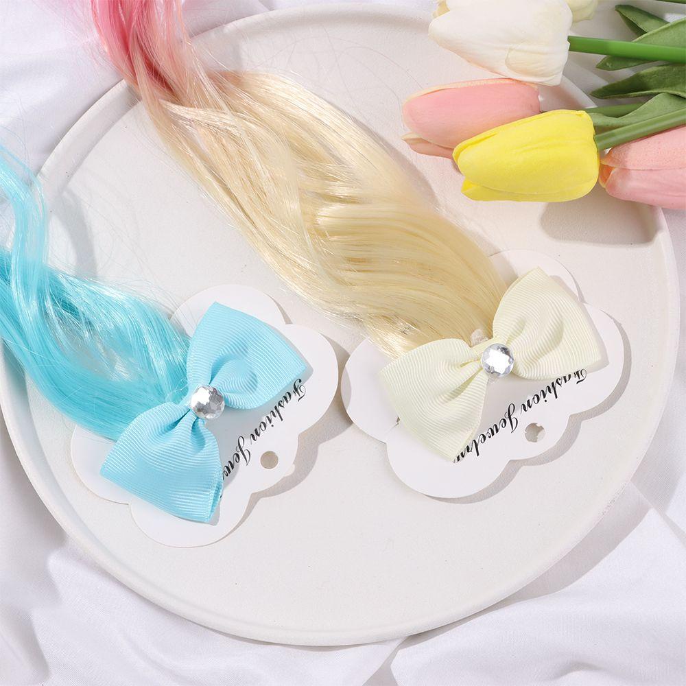 Kẹp Tóc Giả Hình Nơ Xinh Xắn Cho Bé Gái