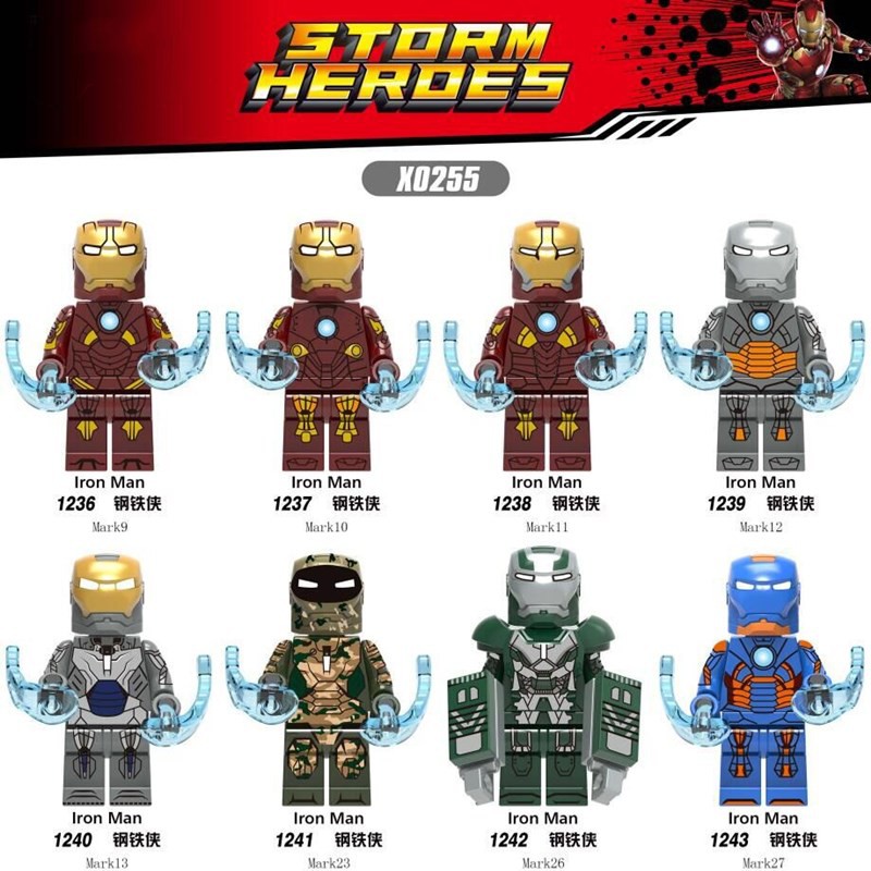 Set 8 Mô Hình Lắp Ráp Lego Biệt Đội Siêu Anh Hùng Avengers 4