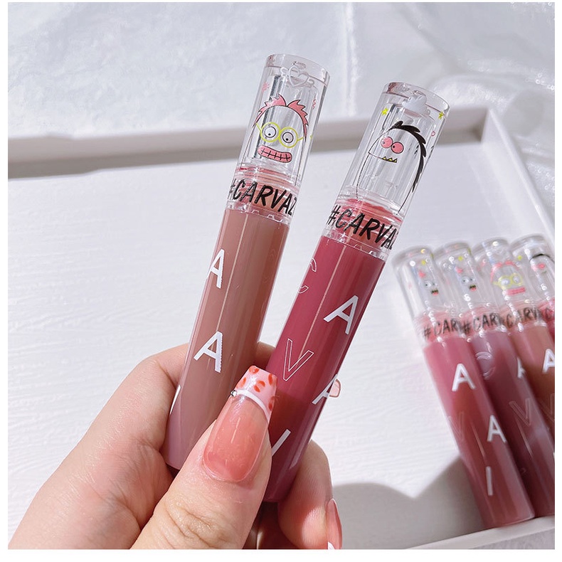  Son Kem Môi CARVAZI Vegetable Head New Bright Hydro Foggy Lip Glaze mềm mướt căng mọng