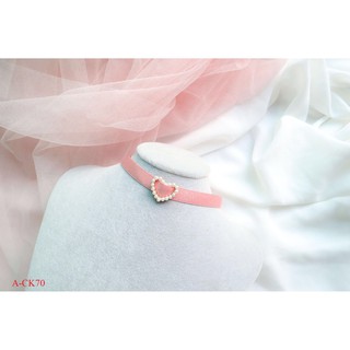 Chocker xinh BST màu hồng Mayconner