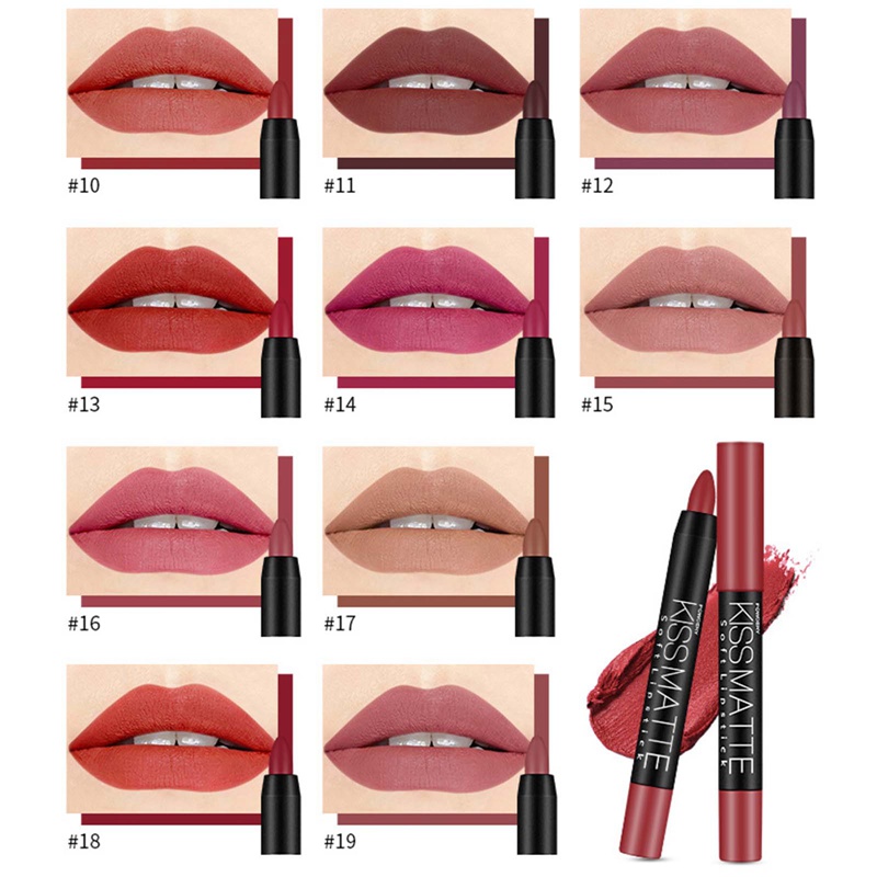 (hàng Mới Về) Son Môi Changzhitrade Dưỡng Ẩm Chống Thấm Nước Lâu Trôi 18 Màu Tùy Chọn | BigBuy360 - bigbuy360.vn