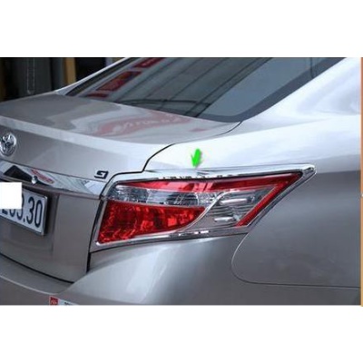 Ốp viền đèn pha, hậu Vios 2014- 2017 mạ crom sáng bóng