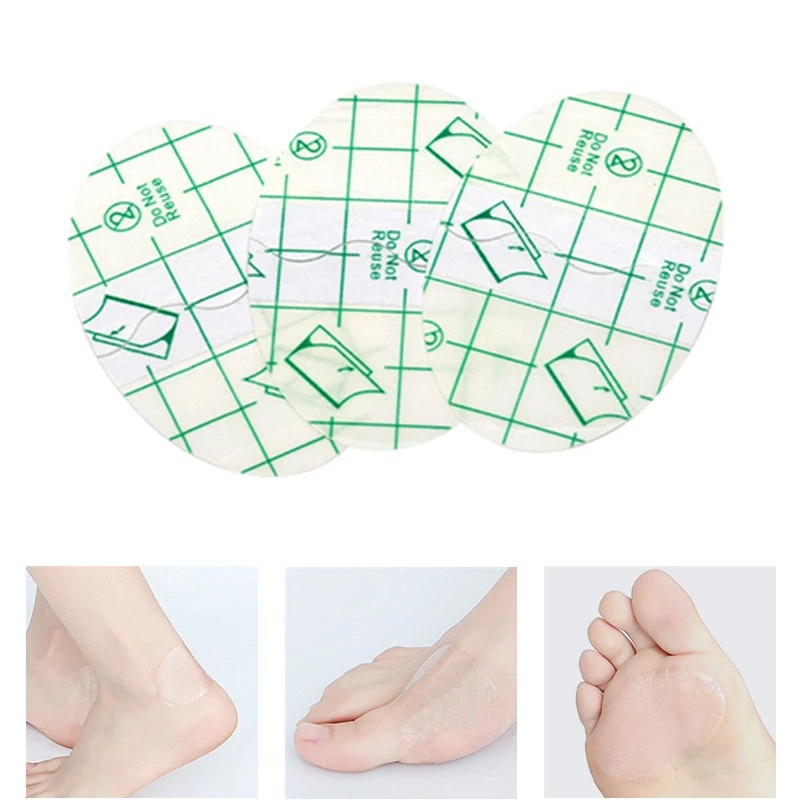 (Hàng Mới Về) Set 20 Miếng Dán Bảo Vệ Gót Chân Mềm Mại Thoáng Khí Giảm Đau Chống Trượt