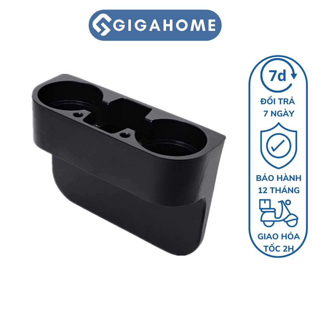 Khay Để Nước Ô Tô GIGAHOME Đựng Đồ Cá Nhân 3 Ngăn Tiện Lợi 7451